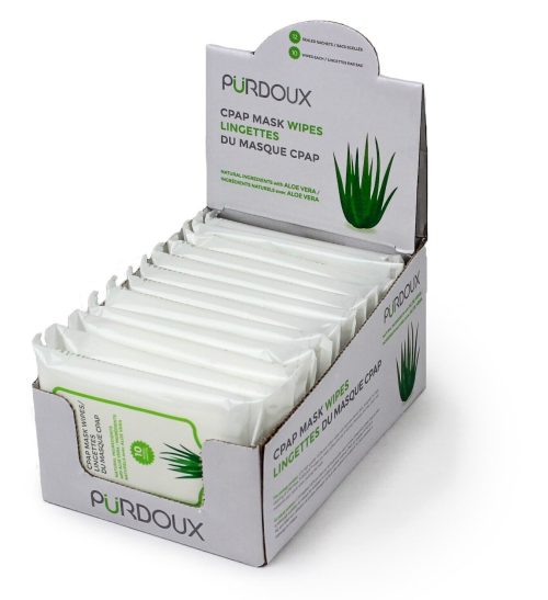 Purdoux CPAP Wipes - 1 Packet of 12 Wipes - Unscented