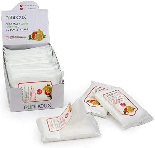 Purdoux CPAP Wipes - 1 Packet of 10 Wipes - Grapefruit/Lemon